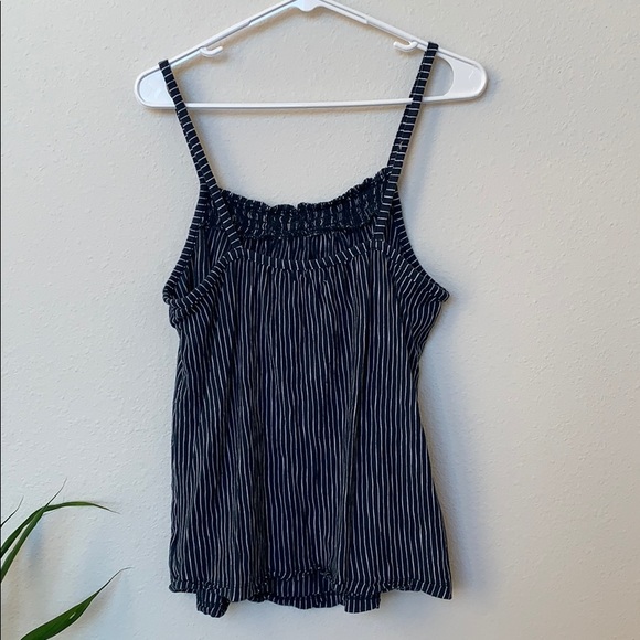 Blue/White Striped Cami Tank Top - Picture 5 of 5
